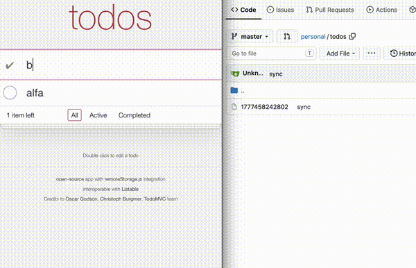 Syncing web apps with git